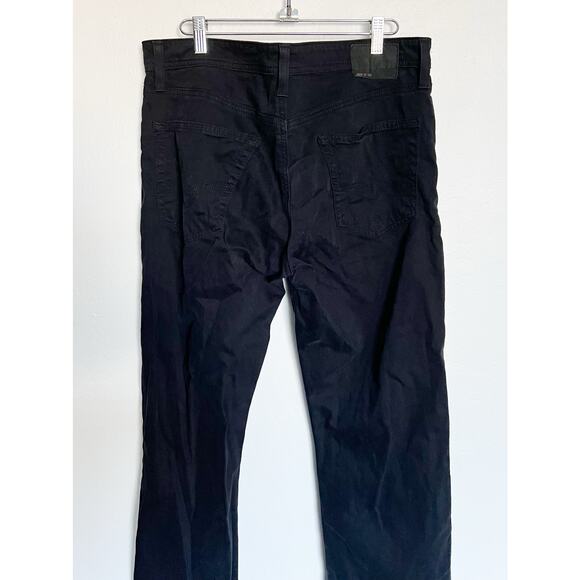 AG Adriano Goldschmied Jeans Mens 33x34 Black The Protege Straight Leg USA - Picture 5 of 6